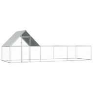 Detailed information about the product Chicken Coop 6x2x2 m Galvanised Steel