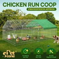 Detailed information about the product Chicken Coop Run Hen House Rabbit Hutch Pet Dog Cat Cage Playpen Fence Puppy Pen Bunny Ferret Poultry Home Walk In Enclosure Nest Shelter 218x103cm