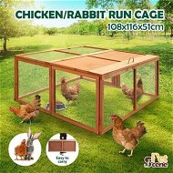 Detailed information about the product Chicken Coop Run Wood House Cat Dog Pen Shelter Bird Enclosure Rabbit Hutch Hen Bunny Duck Cage Foldable