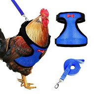 Detailed information about the product Chicken Harness with Leash,Upgraded Double Adjustment Chicken Harness and Leash Set for Hens,Duck,Goose,Small Pet (Blue,L)