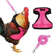 Detailed information about the product Chicken Harness with Leash,Upgraded Double Adjustment Chicken Harness and Leash Set for Hens,Duck,Goose,Small Pet (Pink,L)