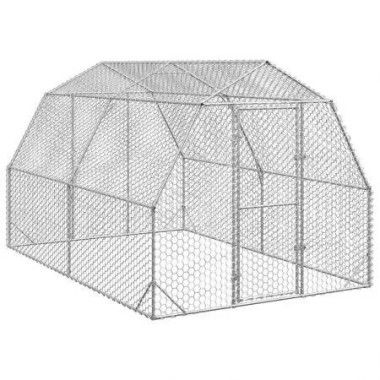 Chicken Run 2.5x4x2.25 m Galvanised Steel