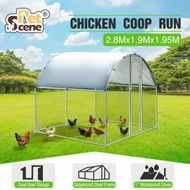 Detailed information about the product Chicken Run Coop Walk In Cage Chook Pen Shelter Rabbit Hutch Dog Cat Enclosure Large Bird Cage 280x190x195cm