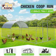 Detailed information about the product Chicken Run Coop Walk In Chook Shelter Pen Rabbit Hutch Dog Cat Enclosure Bird Cage Extra Large 280x570x195cm