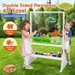 Children Art Easel Stand Wooden Double Sided Clear Acrylic Drawing Painting Writing Board Outdoor Play Station Artist Craft Tool Storage Display Kidbot. Available at Crazy Sales for $99.90