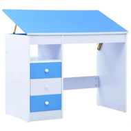 Detailed information about the product Children Drawing Study Desk Tiltable Blue and White