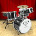 Childrens 4pc Diamond Drum Kit Set - Black. Available at Crazy Sales for $229.96