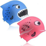 Detailed information about the product Childrens Swimming Cap 2 Pack Shark And Small Fish Silicone Swimming Cap Are Suitable For Kids Ages 3 To 12