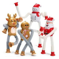 Detailed information about the product Chirstmas Gifts Toys for Kids, 4 Pcs Suction Pop Tube Fidget Toys Chirstmas Themed, Chirstmas Stocking Stuffers for Boys Girls Age 3 and Up