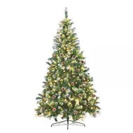 Detailed information about the product Christabelle 2.7m Pre Lit LED Christmas Tree with Pine Cones