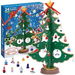 Christmas 24 Days Countdown Advent Calendar with 28 Ornaments Decoration,Countdown Calendar,12In Wooden Tabletop Christmas Tree with Santa,Snowman Miniature Ornaments. Available at Crazy Sales for $19.99