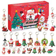 Detailed information about the product Christmas 24 Keychains Blind Box Countdown Calendar 24 Days Perfect Birthday Christmas Gift
