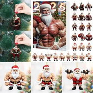 Detailed information about the product Christmas Advent 24 Days Countdown Calendar Strong Santa Claus Pendant Set,Christmas Santa Claus Acrylic Pendant Gifts Box,Christmas Hanging Ornament