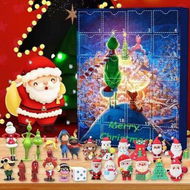 Detailed information about the product Christmas Advent Calendar 2023 Contains 24 Gifts, Grinch Christmas Cute Figures Doll Advent Calendar Toys