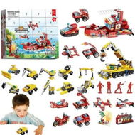 Detailed information about the product Christmas Advent Calendar 2024 24-Piece Car Building Set Countdown Toy for Kids