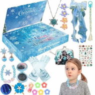 Detailed information about the product Christmas Advent Calendar 2024 Girls Hair Accessories,Jewellery Set 24 Days Gift Box