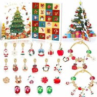 Detailed information about the product Christmas Advent Calendar, 24 Days Xmas Countdown Calendar, 2 DIY Bracelets 22 Charms and 1 Christmas tree for Christmas Decoration Gifts