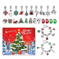 Detailed information about the product Christmas Advent Calendar Bracelet, 24 Day Countdown Bracelets Atmosphere Enhancer Jewelry Making Kit