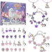 Christmas Advent Calendar Bracelets 2026, 24 Days Xmas Countdown Calendar 2Pcs DIY Charm Bracelets Kits Christmas Surprise Gift for Girls. Available at Crazy Sales for $19.95