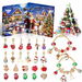 Christmas Advent Calendar Bracelets 24 Days of Christmas Countdown Calendar with 2 DIY Bracelets and 22 Charms,Ideal Christmas Holiday Ornament Gift. Available at Crazy Sales for $19.95