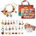 Christmas Advent Calendar Bracelets 24 Days Xmas Charm Bracelets, Stocking Stuffer Gifts Idea, DIY Jewelry Making Kit. Available at Crazy Sales for $19.99