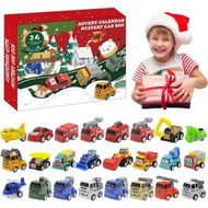 Detailed information about the product Christmas Advent Calendar, Christmas Countdown Calendar, Fire Truck Vehicles Engineering Vehicles Excavators Holiday Favors for Kids Boys Girls Age3 to 8