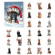 Detailed information about the product Christmas Advent Calendar for Dogs Countdown with 24 2D Unique Dog Ornaments Holiday Gift Set for Christmas Home Decor Tree Hanging
