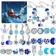 Detailed information about the product Christmas Advent Calendar for Girls 24 Day Countdown DIY Jewelry Advent Calendar with Bracelet Charm Christmas Birthday Party Gift for Girls Boys