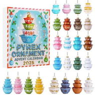 Detailed information about the product Christmas Advent Calendar Miniature Bowl Stack Ornament 2D Retro Kitchen Christmas Decor,Christmas Countdown Calendar Christmas Gifts