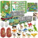 Christmas Advent Calendar, Surprise 24 Days Toys Set with Dino Figure Car Map, Countdown Calendar Creative Gifts for Boys Girls. Available at Crazy Sales for $24.95