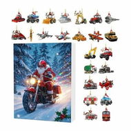 Detailed information about the product Christmas Advent Calendar with 24 Vehicles,Trains,Planes etc,Vehicles Christmas Pendant Hang For Christmas Tree Decoration
