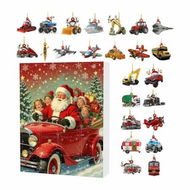 Detailed information about the product Christmas Advent Calendar with 24 Vehicles,Trains,Planes etc,Vehicles Christmas Pendant Hang For Christmas Tree Decoration