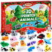 Christmas Advent Calendar with Mini 3D Print Animals,24 Days Mini Animal Figurines Toys Set Xmas Articulated Flexible Fidget Gifts. Available at Crazy Sales for $29.99