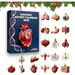 Christmas Anatomy Advent Calendar,24 Days of Human Anatomy-Themed Surprises,2D Medical themed artistic Christmas ornaments,Biology Holiday Calendar. Available at Crazy Sales for $19.99