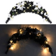 Detailed information about the product Christmas Arch With LED Lights Black 90 Cm PVC