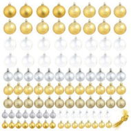 Detailed information about the product Christmas Balls 100 pcs Silver/Gold