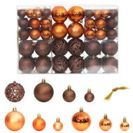 Detailed information about the product Christmas Baubles 100 pcs Brown 3 / 4 / 6 cm