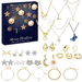 Christmas Beauty Jewelry Advent Calendar 24-Day Countdown with Stunning Necklaces Rings,and Earrings. Available at Crazy Sales for $29.99