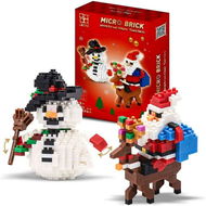 Detailed information about the product Christmas Building Blocks Kit Set Santa Claus & Snowman Character Playset Birthday Gift 720 Pieces.