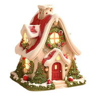 Detailed information about the product Christmas Cabin Incense Burner, Christmas Village House Incense Burner, Village Chimney Incense Cone Holder, Log Cabin Incense Burner for Holiday Decor Home Indoor Chimney