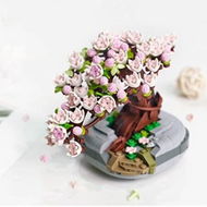 Detailed information about the product Christmas Cherry Blossom Tree Plant Sets Mini Botanical Collection & Flower Bouquet Building Kit Creative Gift (426 Pieces). Not Compatible With Lego.