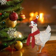 Detailed information about the product Christmas Chicken Decorations Christmas Tree Decor Ornaments A