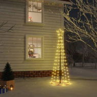 Detailed information about the product Christmas Cone Tree Warm White 108 LEDs 70x180 cm