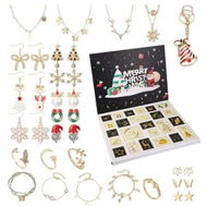 Detailed information about the product Christmas Countdown Calendar 24 Days Jewelry Bracelets Advent Princess Makeup Jewelry Perfect for Adding to Holiday Celebrations Daily Surprises