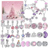 Detailed information about the product Christmas Countdown Calendar 31 Days Jewelry Bracelets Advent Princess Makeup Jewelry Perfect for Adding to Holiday Celebrations Daily Surprises