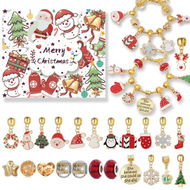 Detailed information about the product Christmas Countdown Calendar Jewelry Gift DIY Xmas Count Down Bracelet Making Kit