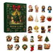 Christmas Countdown Vacation Calendar Advent, 24 Days of Xmas Themed Holiday Surprise, 24 Pcs 2D Flat Acrylic Christmas Tree Ornaments. Available at Crazy Sales for $14.95