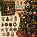 Christmas Countdown Vacation Calendar Advent, 24 Days of Xmas Themed Holiday Surprise, 24 Pcs 2D Flat Acrylic Christmas Tree Ornaments. Available at Crazy Sales for $14.95