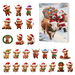 Christmas Cow Advent Calendar, 2D Flat Acrylic Highland Cow 24 Day Pendant Holiday Countdown Decoration, Christmas Surprise Holiday Gifts. Available at Crazy Sales for $19.95