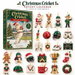 Christmas Cricket Advent Calendar 24 Days with 24 Flat 2D Acrylic Hanging Ornaments,Christmas Tree Decorations and Gifts for Cricket Fans. Available at Crazy Sales for $14.99